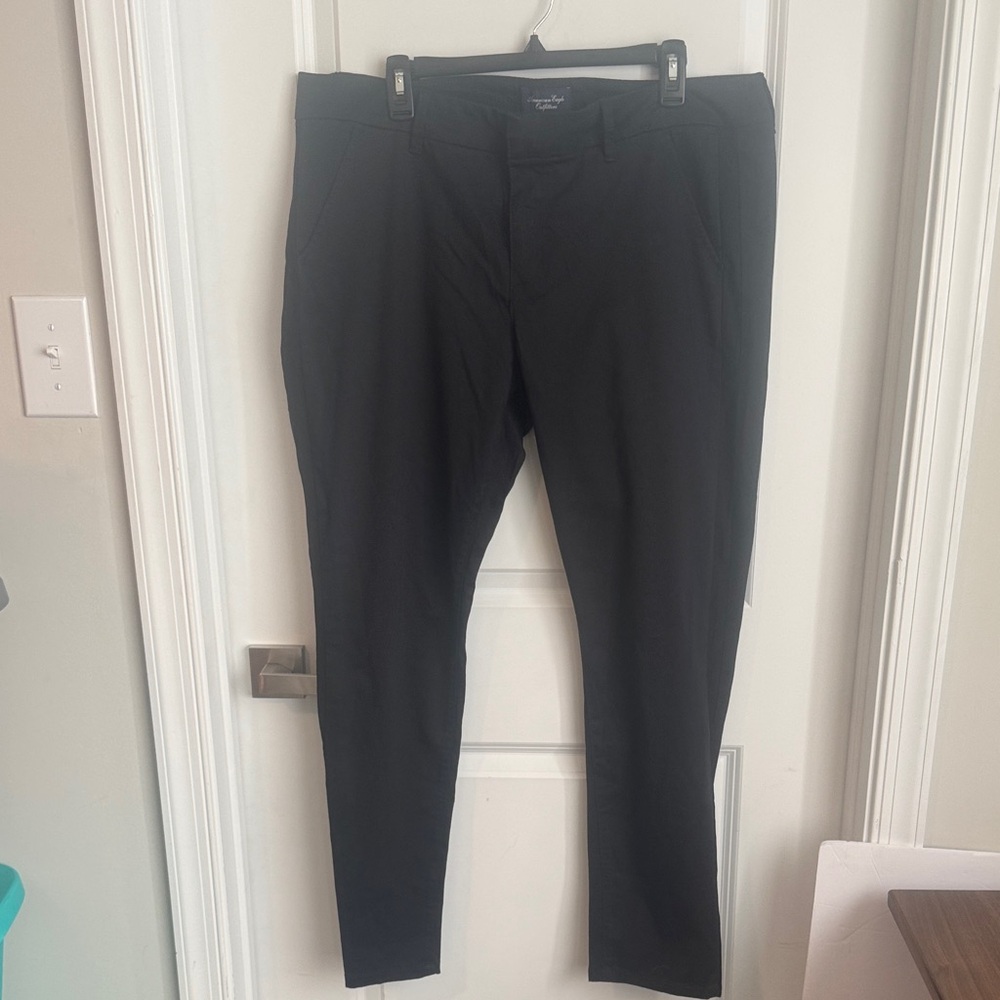 American Eagle Outfitters Women's Charcoal Straight Leg Pants